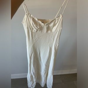 White Aritzia Dress with a Slit